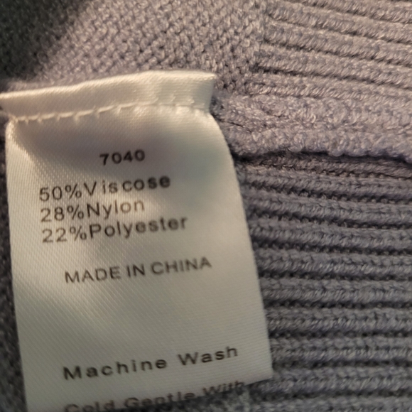 Gray Ruffle Button-Detail Sweater - Picture 5 of 5